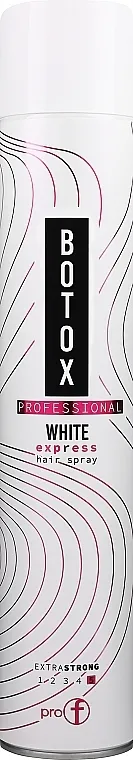 PRO-F Professional Botox White Express Hair Spray Extra Strong Lak za kosu