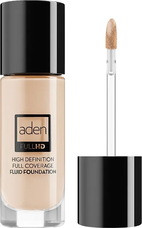 Puder fluid Aden Cosmetics High Definition Fluid Foundation