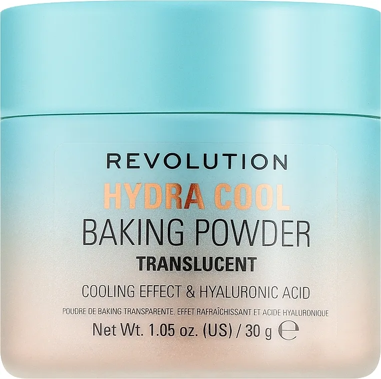 Puder u prahu za lice Makeup Revolution Hydra Cool Baking Powder Translucent