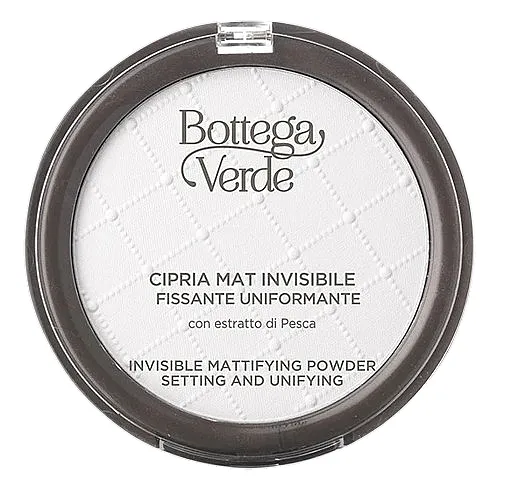 Puder za lice Bottega Verde Invisible Mattifying Powder With Peach Extract Setting And Unifying
