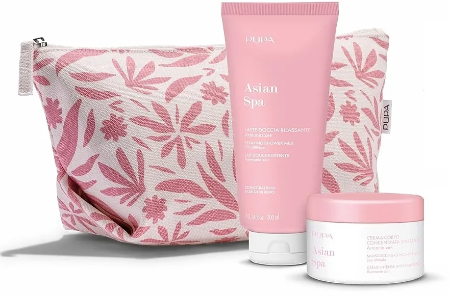 Pupa Asian Spa (sh/milk/300ml + b/cr/150ml + bag) Set