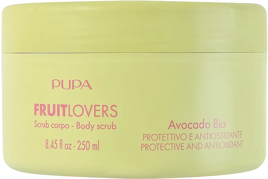 Pupa Fruit Lovers Avocado Bio Body Scrub Piling za telo 'Avokado'
