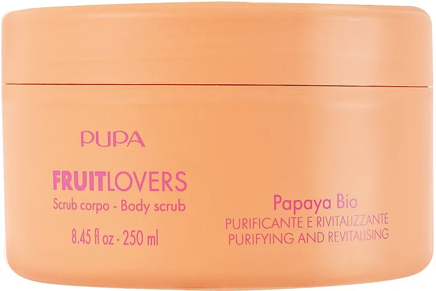 Pupa Fruit Lovers Papaya Bio Body Scrub Piling za telo 'Papaja'