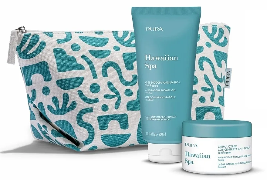 Pupa Hawaiian Spa (sh/gel/300ml + b/cr/150ml + bag) Set