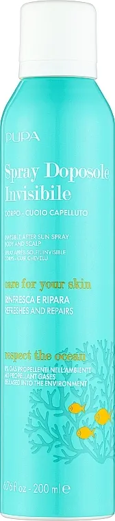 Pupa Invisible After Sun Spray Umirujući sprej nakon sunčanja