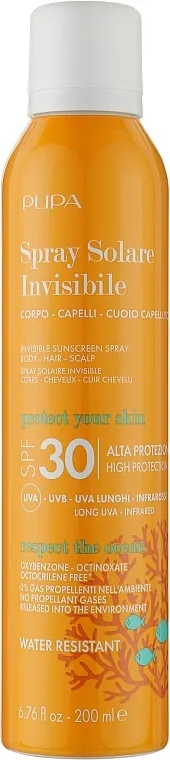 Pupa Invisible Sunscreen Spray High Protection SPF 30 Sprej za zaštitu od sunca za tijelo