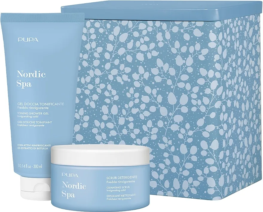 Pupa Nordic Spa Kit 1 2023 (scrub/250ml + sh/gel/300ml + box) Set