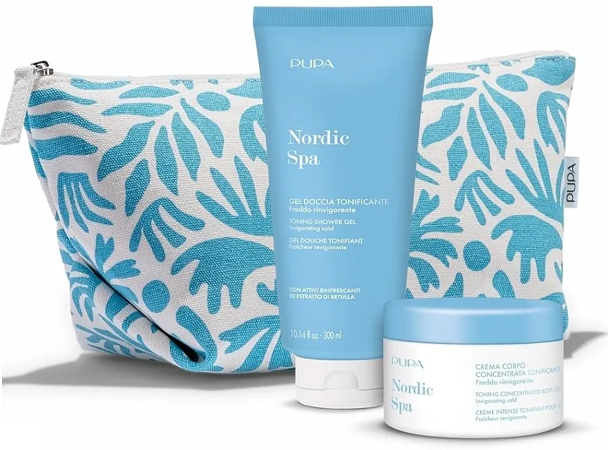 Pupa Nordic Spa (sh/gel/300ml + b/cr/150ml + bag) Set