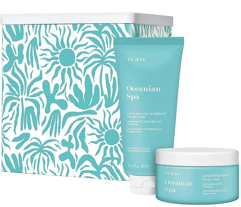 Pupa Oceanian Spa Kit (sh/gel/300ml + b/scrub/250ml) Set