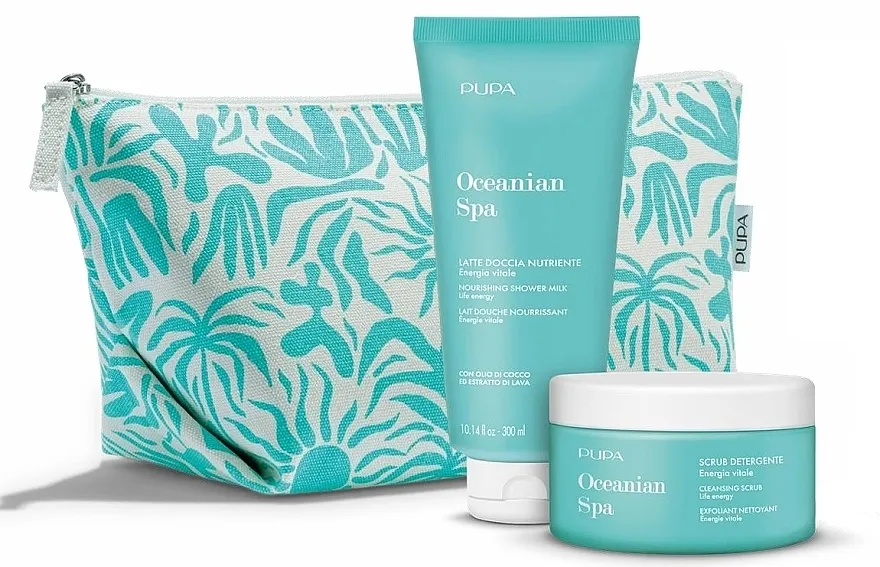 Pupa Oceanian Spa (sh/gel/300ml + b/scrub/250ml + bag) Set