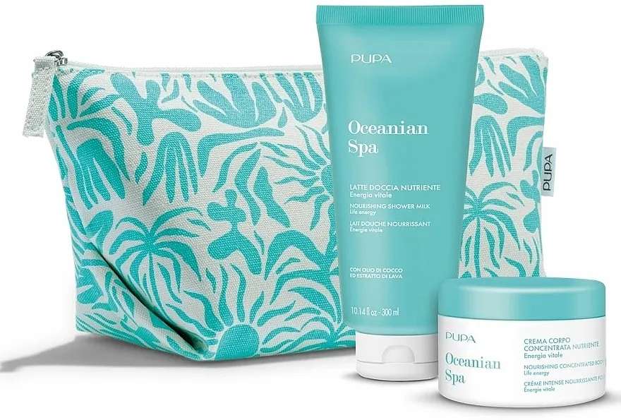 Pupa Oceanian Spa (sh/milk/300ml + b/cr/150ml + bag) Set
