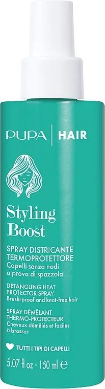Pupa Styling Boost Detangling Heat Protector Spray Sprej za zaštitu kose od toplote i za raščešljavanje