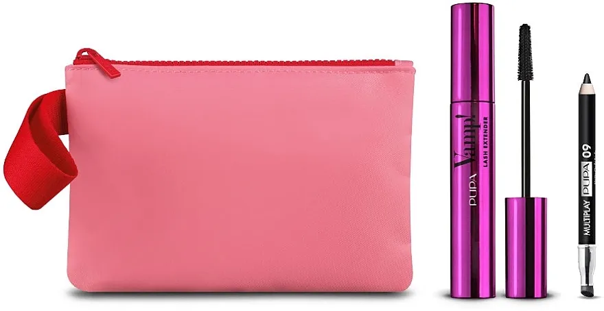 Pupa Vamp! Lash Extender &amp; Multiply (mascara/14ml + eye/pencil/0.8g + bag) Set