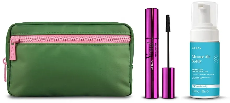 Pupa Vamp! Lash Extender Mascara &amp; Mousse Me Softly (mascara/14ml + remover/100ml + bag) Set