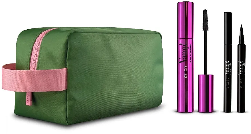 Pupa Vamp! Lash Extender Mascara &amp; Stylo Liner (mascara/14ml + eye/liner/1.1ml + bag) Set