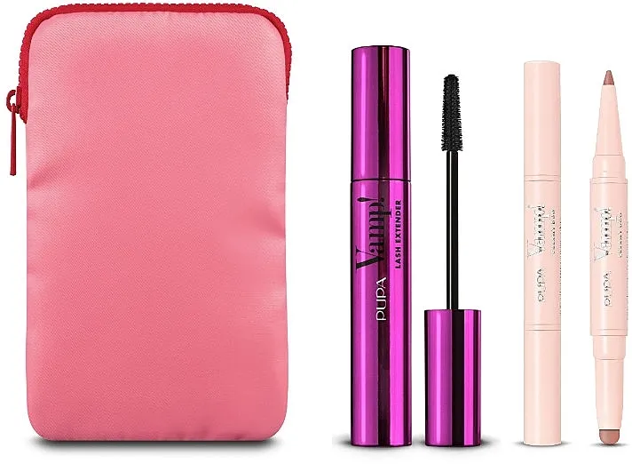 Pupa Vamp! Lash Extender Mascara &amp; Vamp! Creamy Duo (mascara/14ml + lip/pencil/1g + bag) Set
