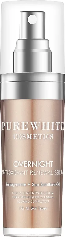 Pure White Cosmetics Overnight Antioxidant Renewal Serum Noćni serum za lice