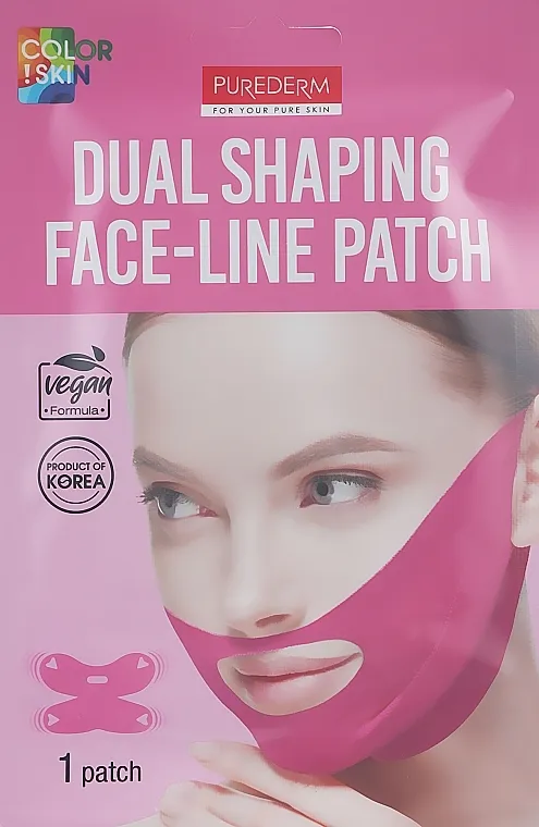 Purederm Dual Shaping Face-Line Patch Lifting maska ​​za bradu, obraze i usta