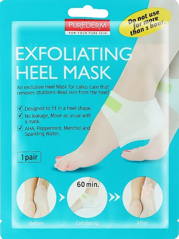 Purederm Exfolaiting Heel Mask Piling maska ​​za pete