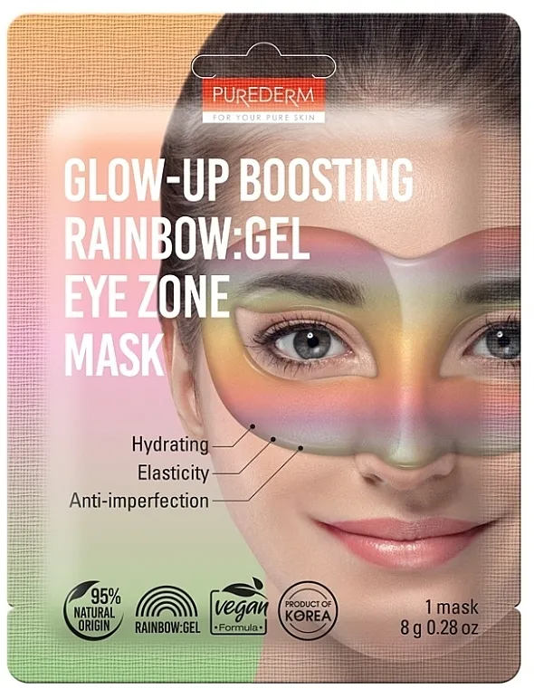 Purederm Glow-Up Boosting Rainbow Gel Eye Zone Mask Gel maska za kožu oko očiju