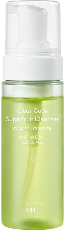 Purito Clear Code Superfruit Cleanser Pena za dubinsko čišćenje kože