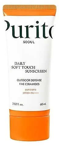 Purito Daily Soft Touch Sunscreen SPF 50+ PA++++ Set četki za šminku, 6kom+kozmetička torbica
