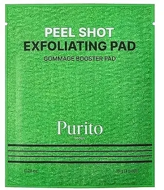 Purito Seoul Peel Shot Exfoliating Pad Piling jastučić sa drvenim ugljem i enzimima
