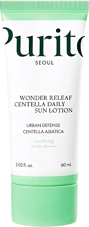Purito Seoul Wonder Releaf Centella Daily Sun Lotion SPF50+ Mini Losion za zaštitu lica od sunca