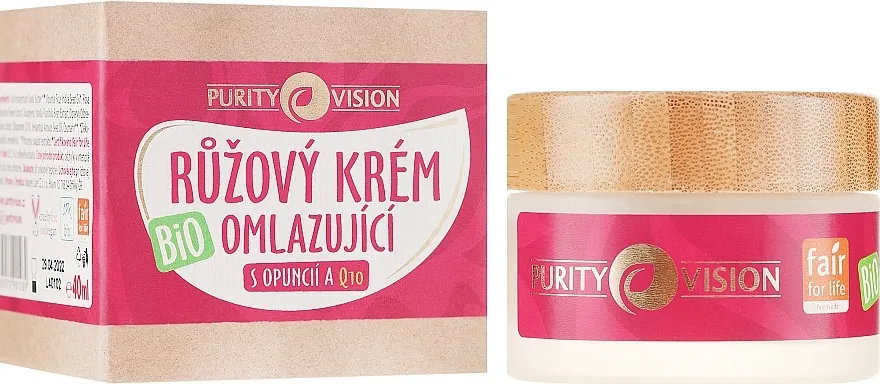 Purity Vision Bio Krema za pomlađivanje s ružom