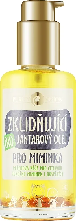 Purity Vision Bio Organic Soothing Amber Oil For Babies Organsko umirujuće ulje za bebe sa čilibarom