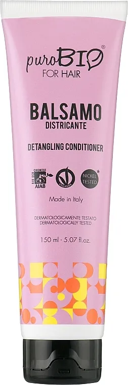 puroBIO Cosmetics For Hair Detangling Conditioner Regenerator za raščešljavanje
