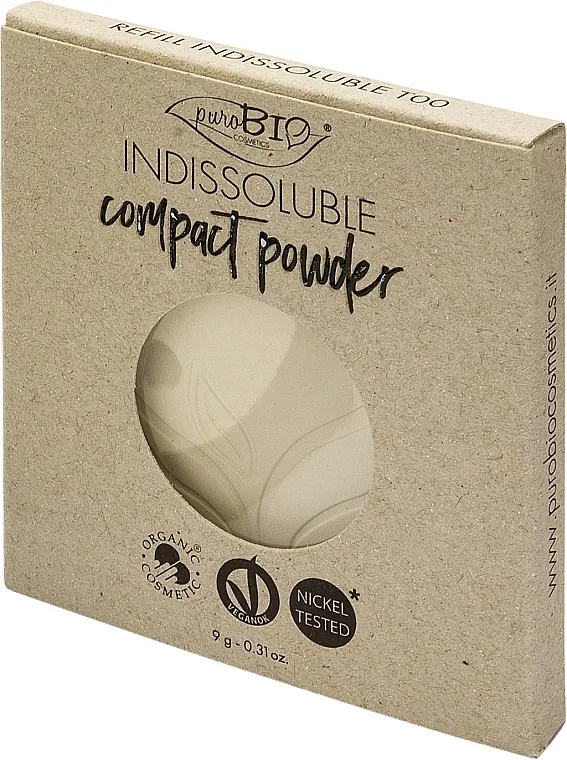 PuroBio Cosmetics Indissoluble Compact Powder (uzupełnienie) Puder