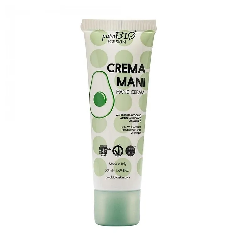 PuroBio Cosmetics Moisturizing Nourishing Avocado Oil Hand Cream Hranjiva krema za ruke s uljem avokada