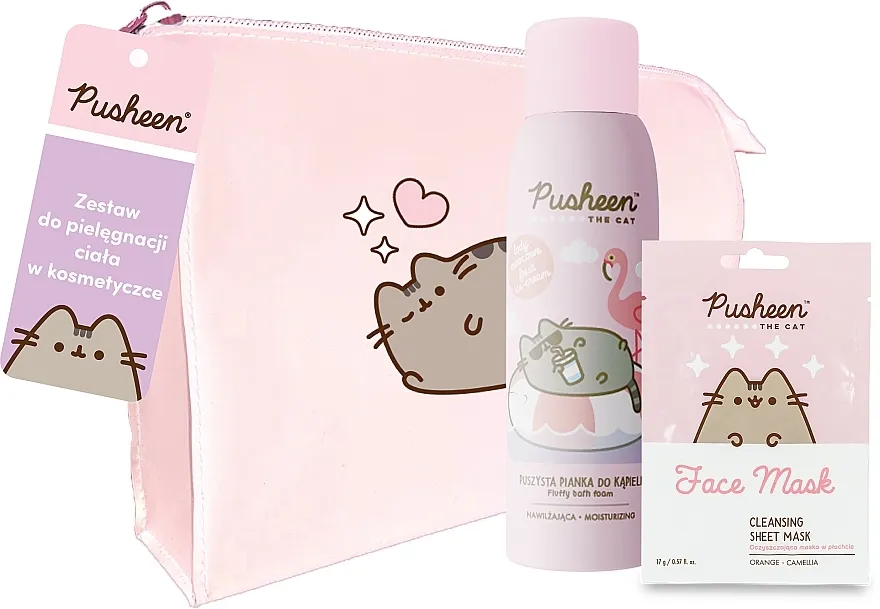Pusheen (bath/foam/200ml + f/mask/17g + bag/1pc) Set