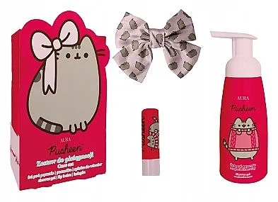 Pusheen (b/foam/300ml + l/balm/3.8g + h/clip) Set