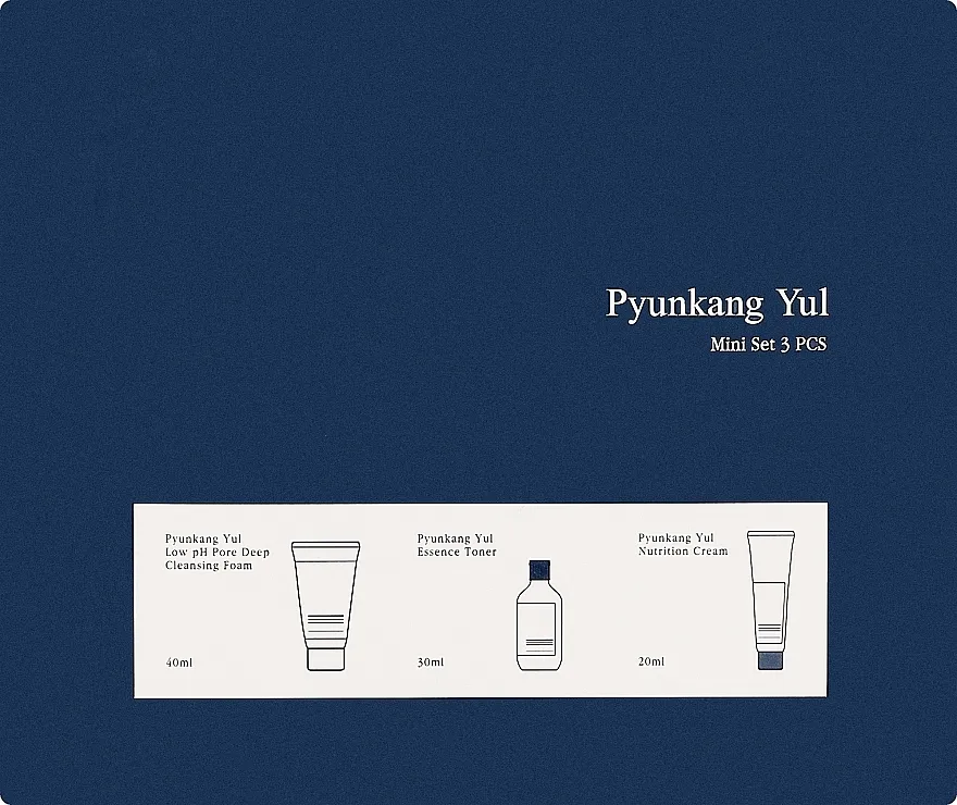 Pyunkang Yul Miniature 3 Type Set 3 Piece Set (foam/40ml + toner/30ml + cr/20ml)
