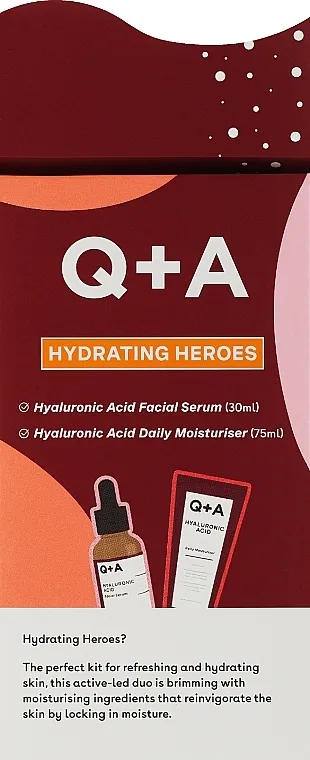 Q+A Hydrating Heroes Gift Set (f/ser/30 ml + f/cr/75 ml) Set za hidrataciju lica