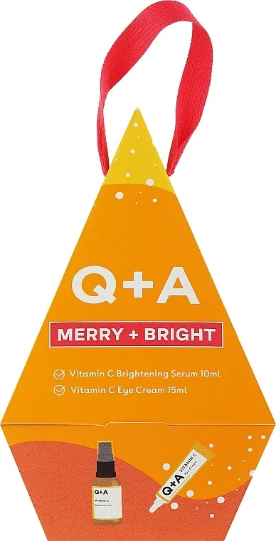 Q+A Merry + Bright (f/serum/10ml + eye/cr/15ml) Set