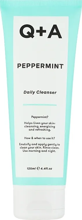 Q+A Peppermint Daily Cleanser Mint sredstvo za čišćenje lica