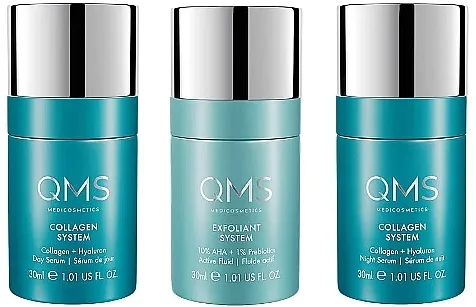 QMS Collagen + Exfoliant Set Strong (serum/30ml*2 + fluid/30ml)