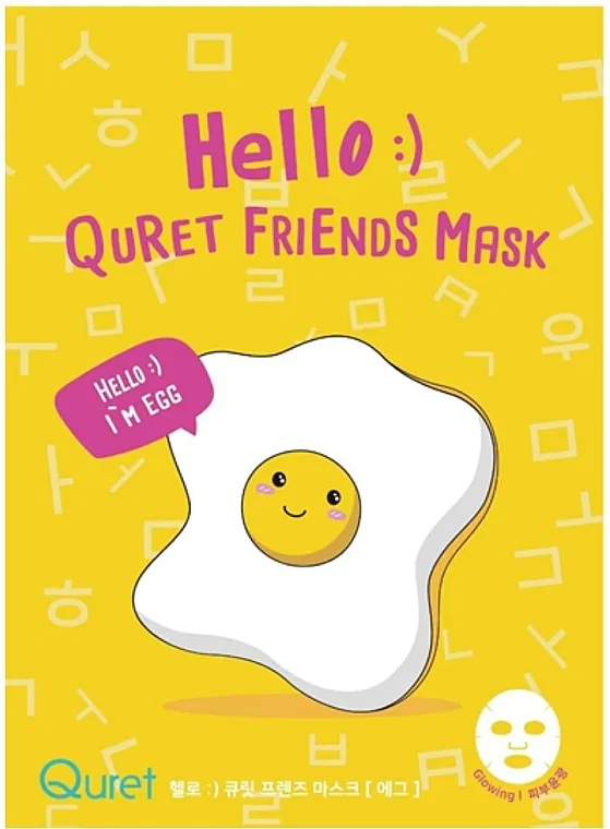 Quret Hello Friends Mask Egg Maska s ekstraktom proteina