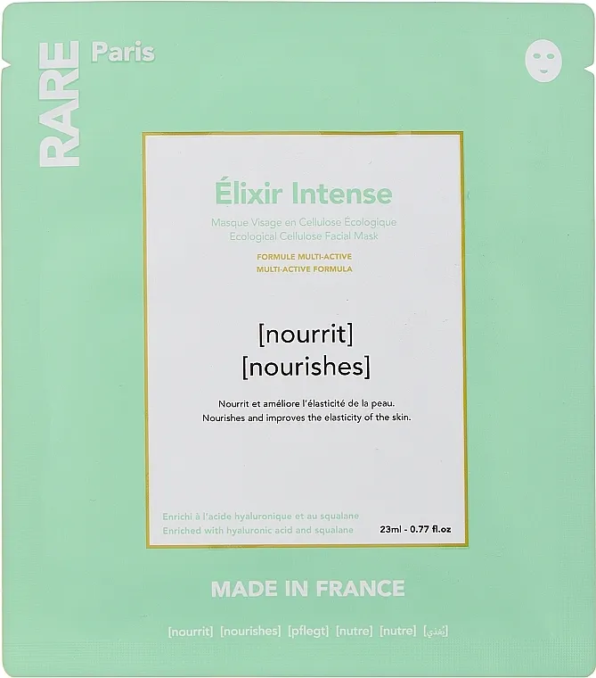 RARE Paris Elixir Intence Mask Hidratantna maska za lice sa hijaluronskom kiselinom i skvalanom