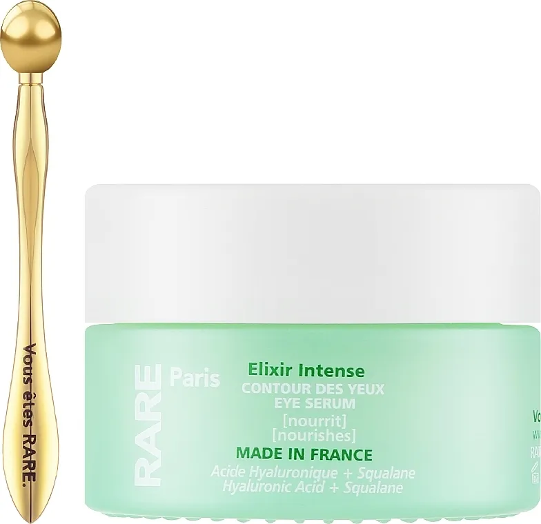 RARE Paris Elixir Intense Eye Serum Hidratantni serum za područje oko očiju sa hijaluronskom kiselinom i skvalanom