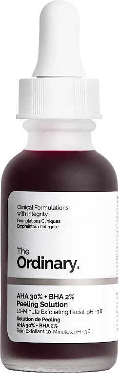Rastvor za piling lica The Ordinary AHA 30% + BHA 2% Peeling Solution