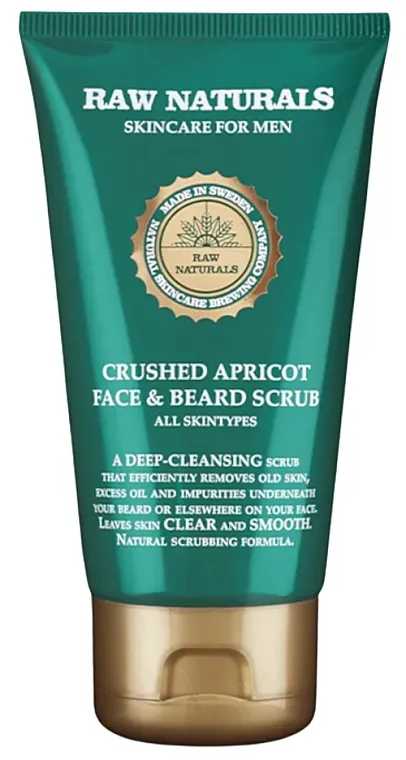 Raw Naturals Crushed Apricot Face &amp; Beard Scrub Piling za lice i bradu