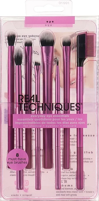 Real Techniques Everyday Eye Essentials 8-Piece Eyeshadow Brush Set Set kistova za šminku