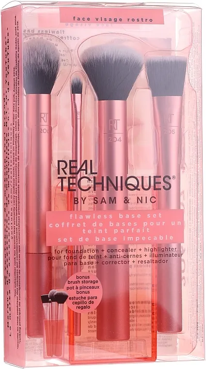 Real Techniques Flawless Base Set Set kistova za šminku