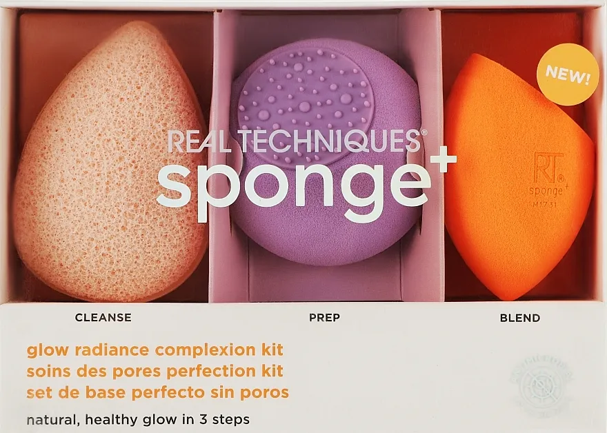 Real Techniques Sponge Set Glow Radiance Complexion (sponge/3pcs)