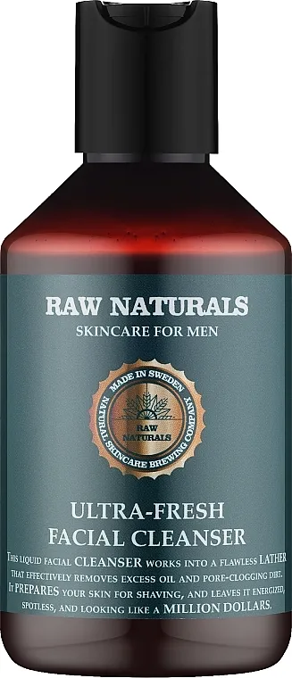 Recipe For Men RAW Naturals Glacier Water Face Cleansing Fluid Fluid za čišćenje lica