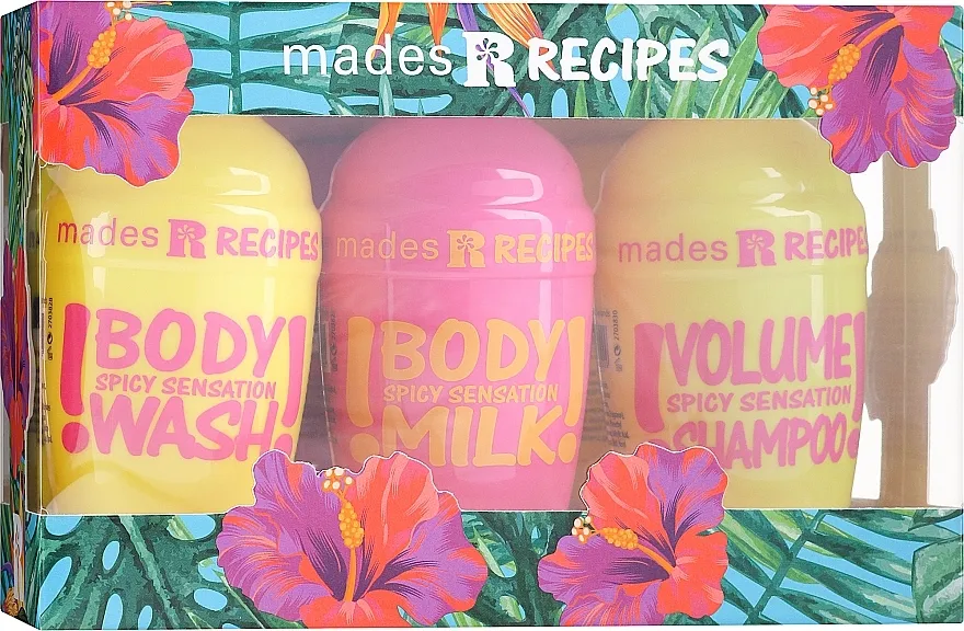 Recipes Spicy Sensation (shm/100ml + sh/gel/100ml + b/milk/100ml) Set "Trill"